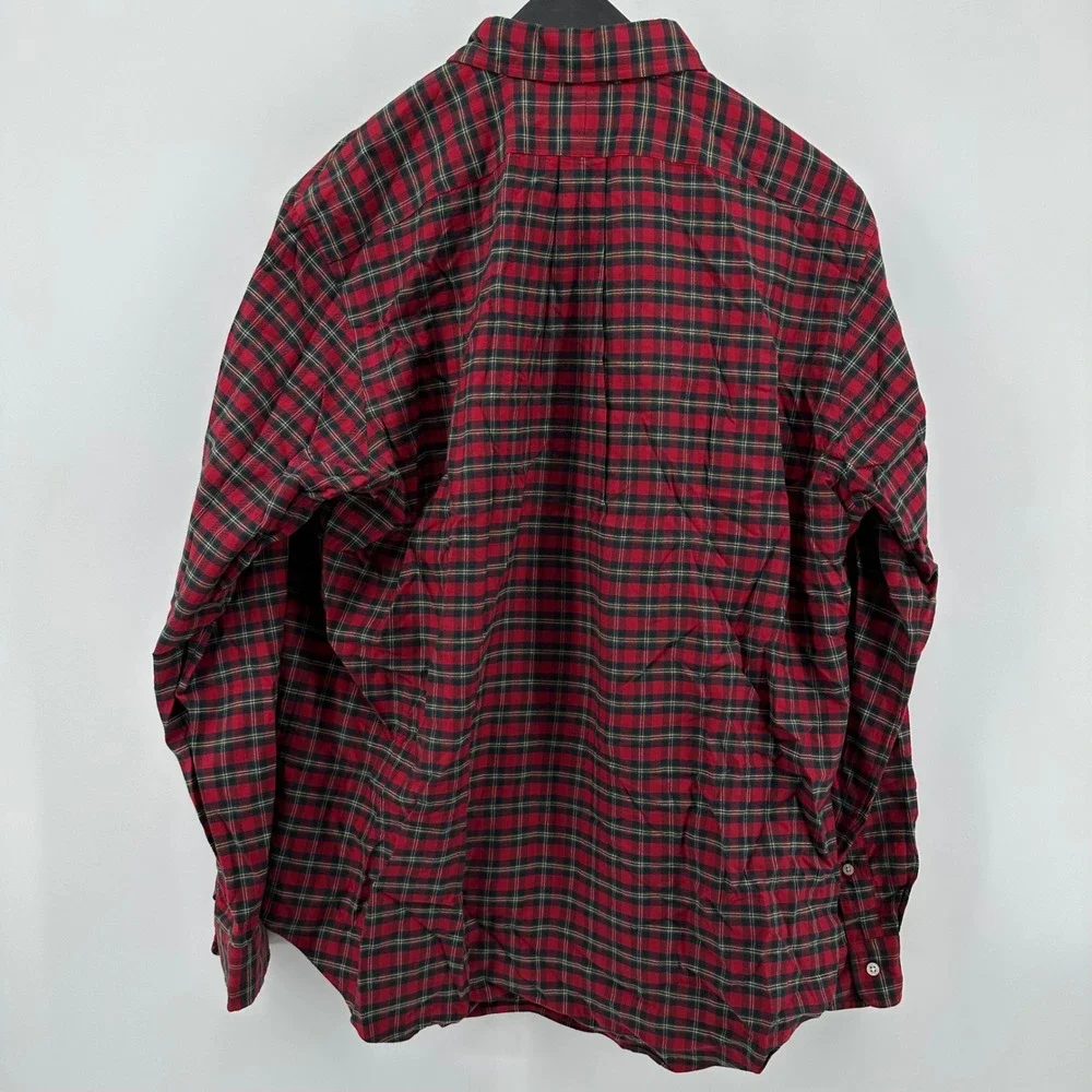 Ralph Lauren Classic Fit Plaid Button Down Shirt Mens XL Red Black Green Pony - Picture 6 of 6